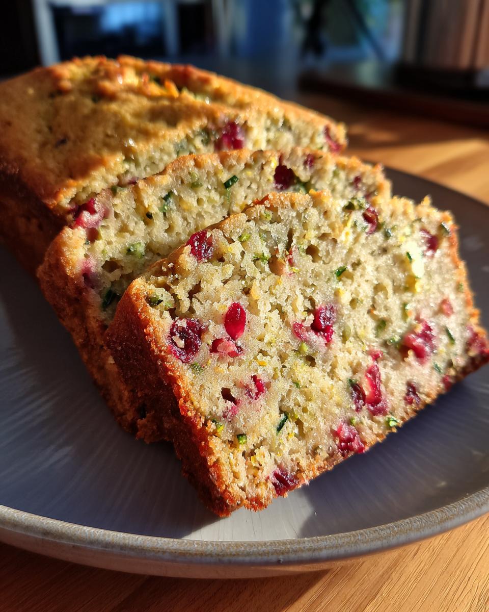 Orange Cranberry Zucchini Bread - detail 3