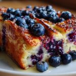 Overnight Blueberry French Toast Casserole