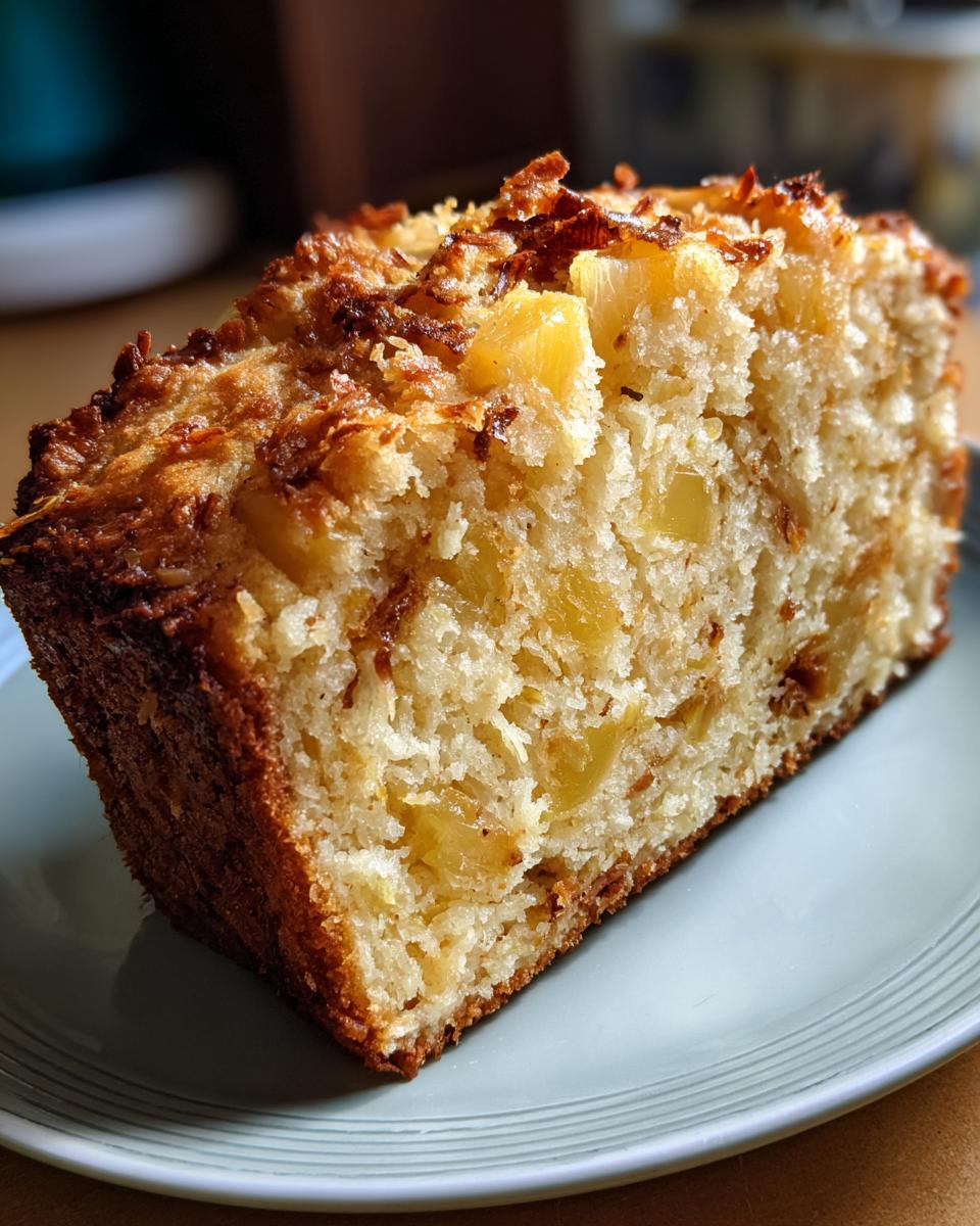 Pineapple Coconut Zucchini Bread - detail 2