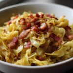 Polish Haluski - Noodles with Sautéed Cabbage and Bacon