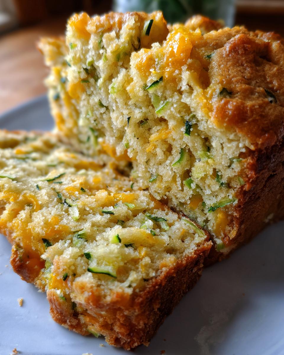 Savory Cheddar Zucchini Bread - detail 1