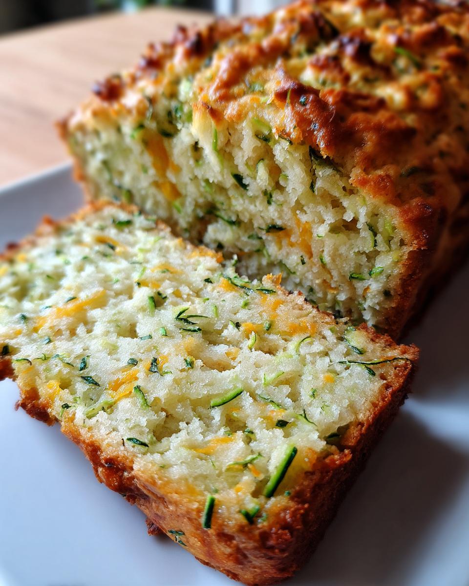 Savory Cheddar Zucchini Bread - detail 2