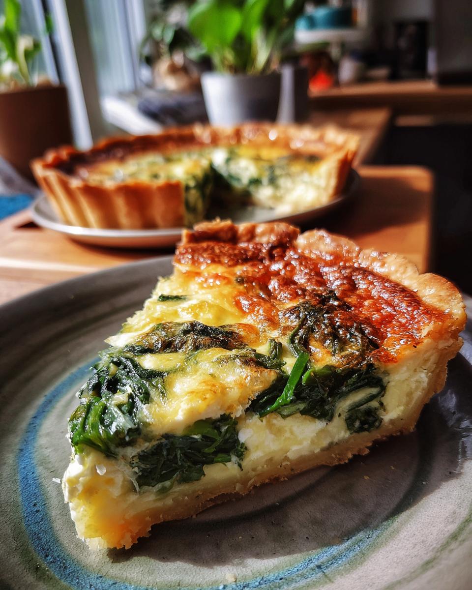 Savory Spinach and Feta Quiche - detail 3