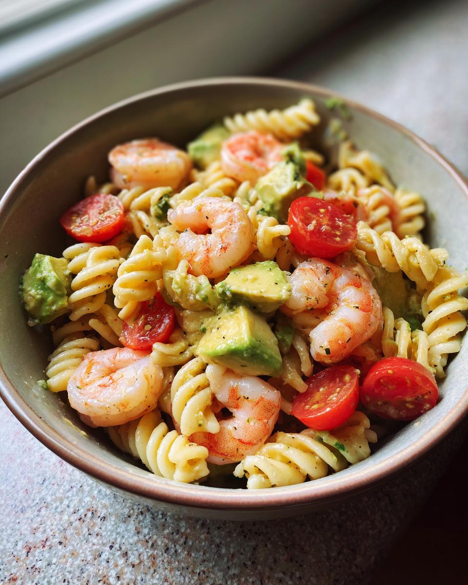 Shrimp & Avocado Pasta Salad - detail 1