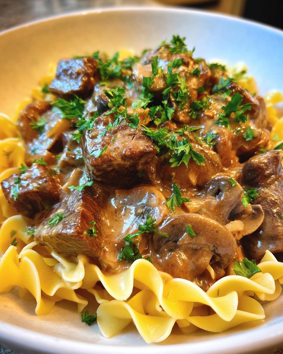 Slow Cooker Beef Stroganoff - detail 1
