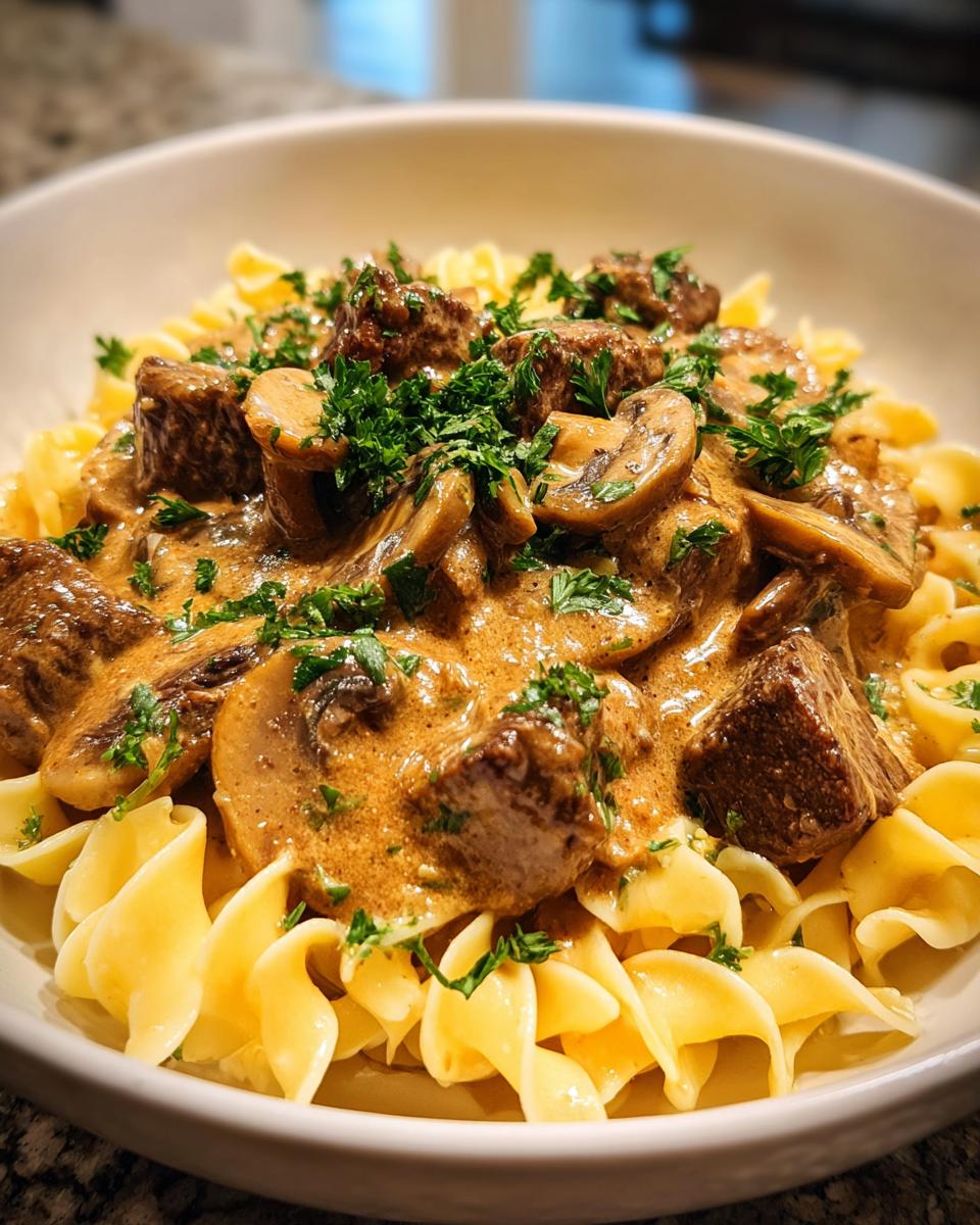 Slow Cooker Beef Stroganoff - detail 2