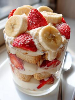 Strawberry Banana Pudding Parfaits
