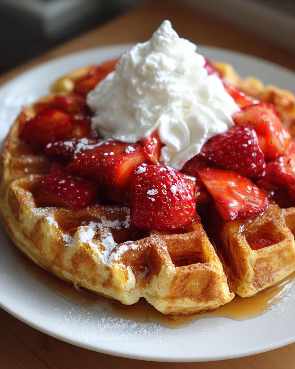 Strawberry Shortcake Waffles - detail 1