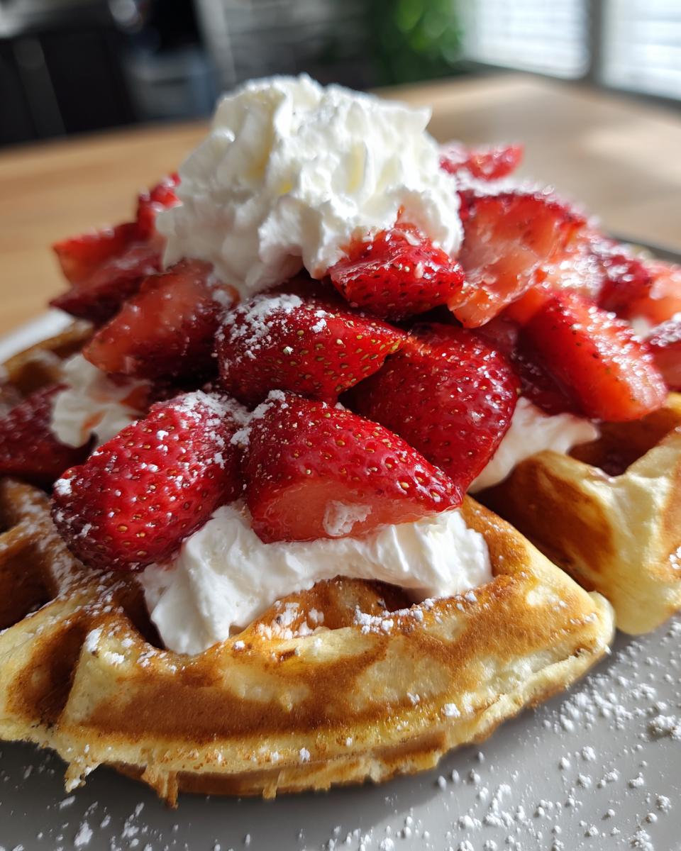 Strawberry Shortcake Waffles - detail 2