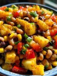 Tropical Cowboy Caviar with Pineapple