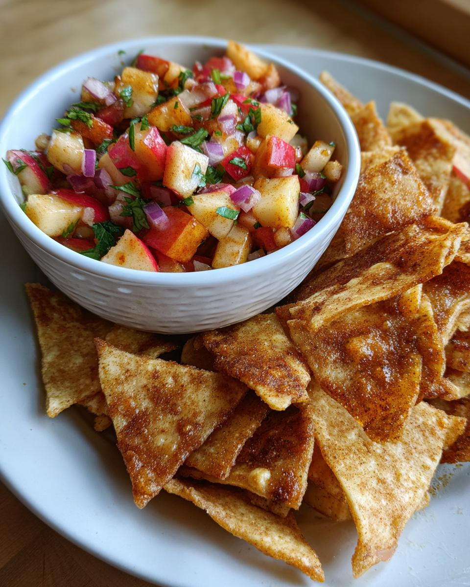 Apple Pie Salsa with Cinnamon Sugar Chips - detail 1
