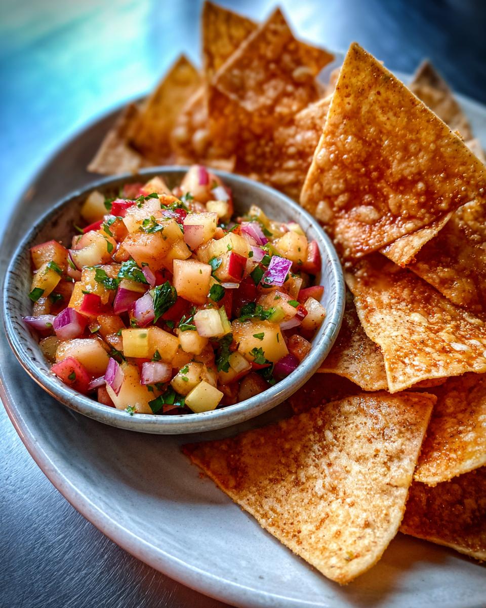 Apple Pie Salsa with Cinnamon Sugar Chips - detail 2