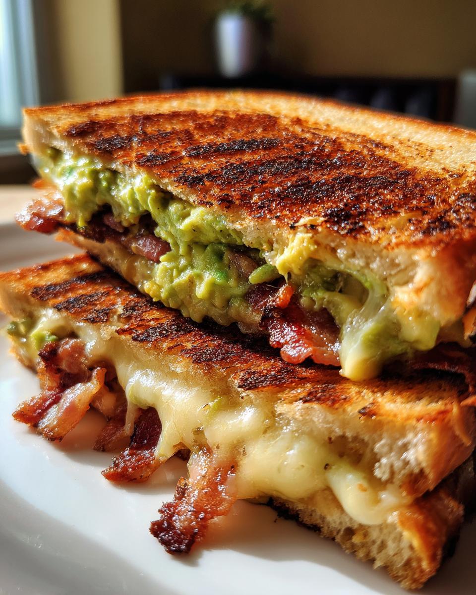 Bacon Guacamole Grilled Cheese - detail 2