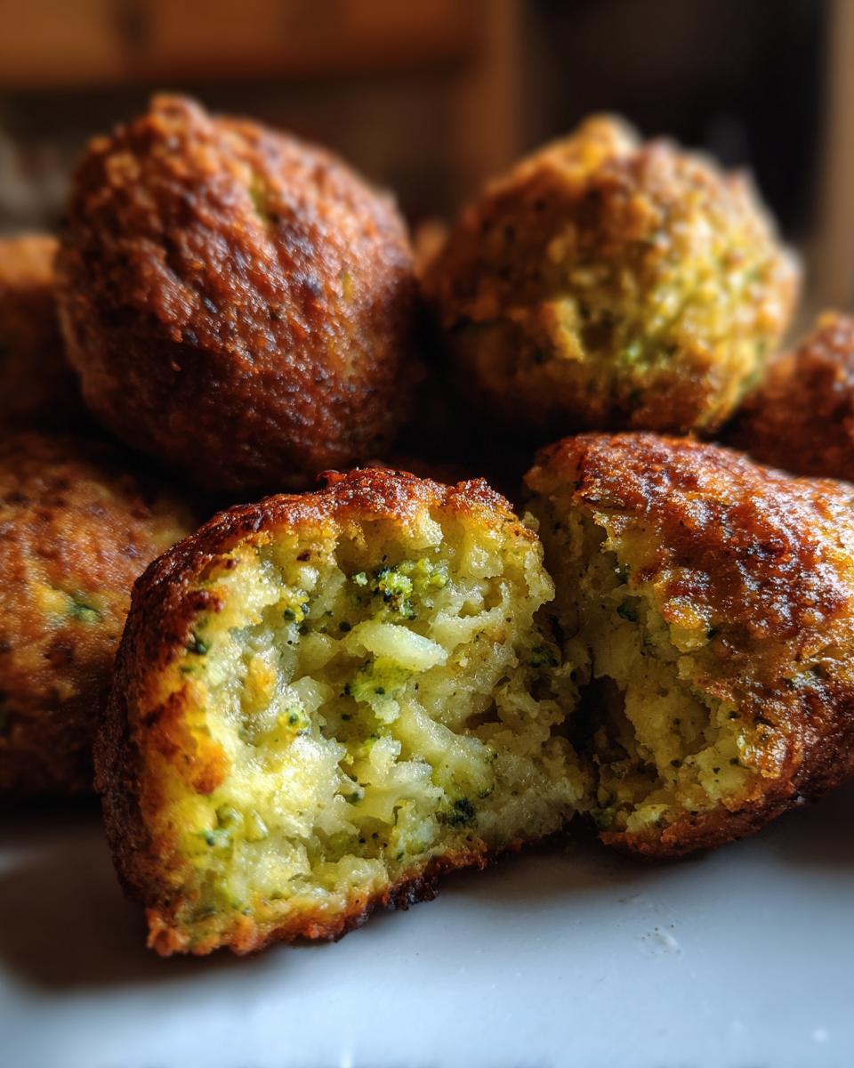 Baked Broccoli Cheese Balls - detail 1