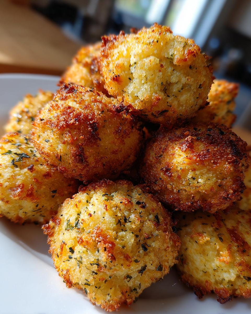 Baked Broccoli Cheese Balls - detail 2