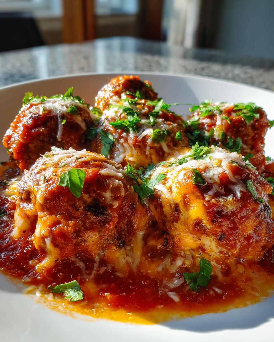 Baked Enchilada Meatballs - detail 1