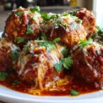 Baked Enchilada Meatballs