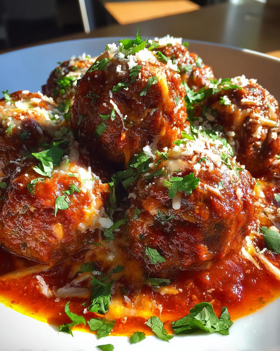 Baked Enchilada Meatballs - detail 2