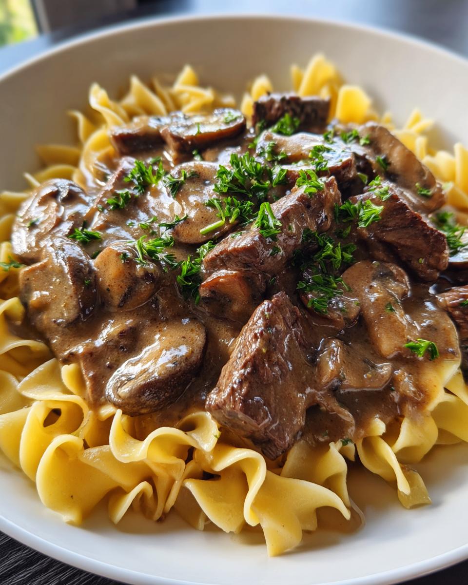 Beef Stroganoff with Creamy Mushroom Gravy - detail 1