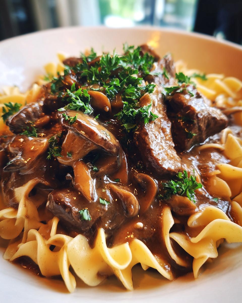 Beef Stroganoff with Creamy Mushroom Gravy - detail 2