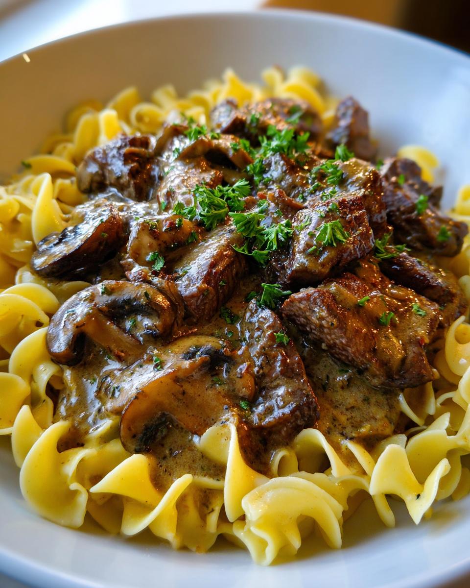 Beef Stroganoff with Creamy Mushroom Gravy - detail 3