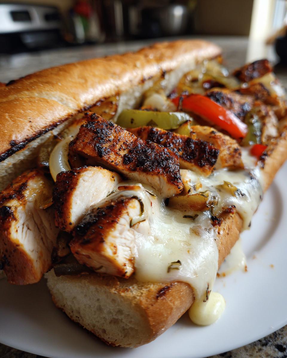 Blackened Chicken Cheesesteaks - detail 1