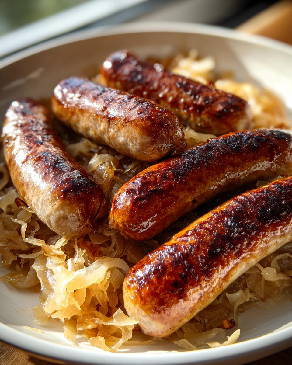 Bratwurst with Sauerkraut - detail 1
