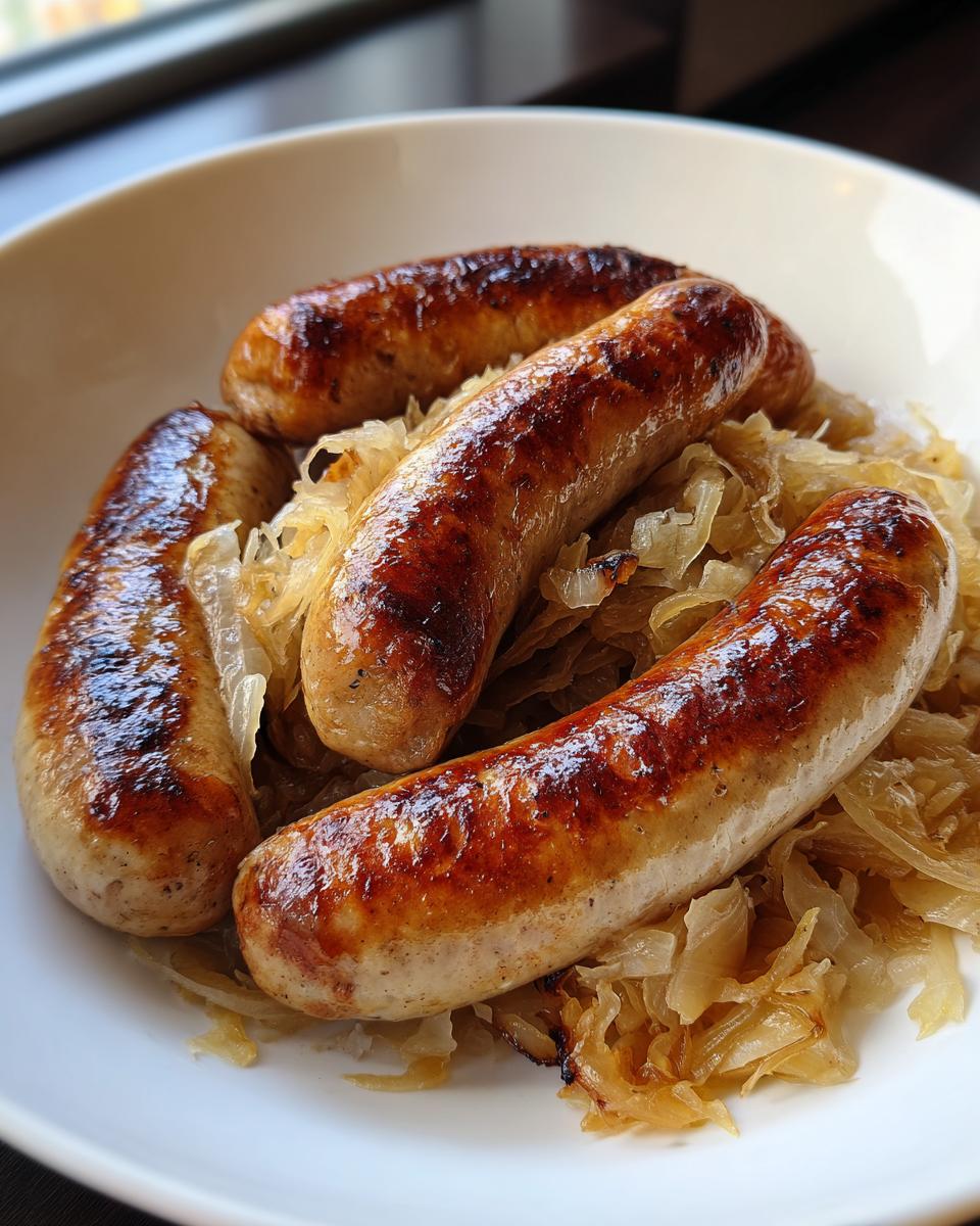Bratwurst with Sauerkraut - detail 2