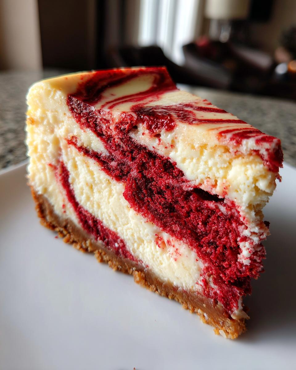 Butter Pecan Red Velvet Cheesecake - detail 1