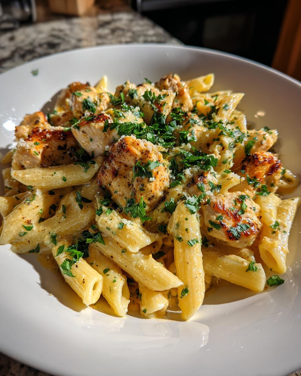 Cajun Garlic Butter Chicken Penne in Creamy Parmesan Sauce - detail 3