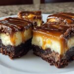 Caramel Brownie Cheesecake Bites