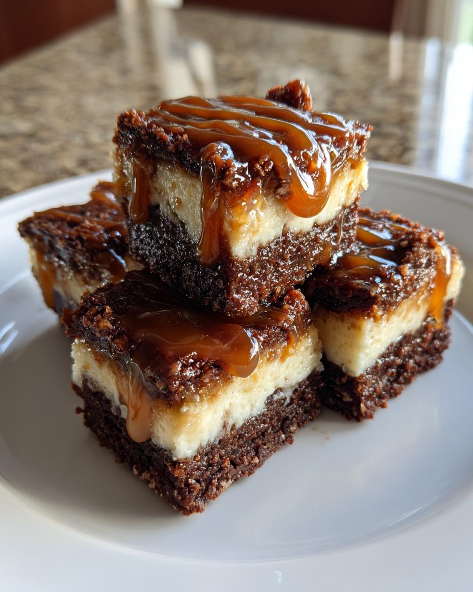 Caramel Brownie Cheesecake Bites - detail 2