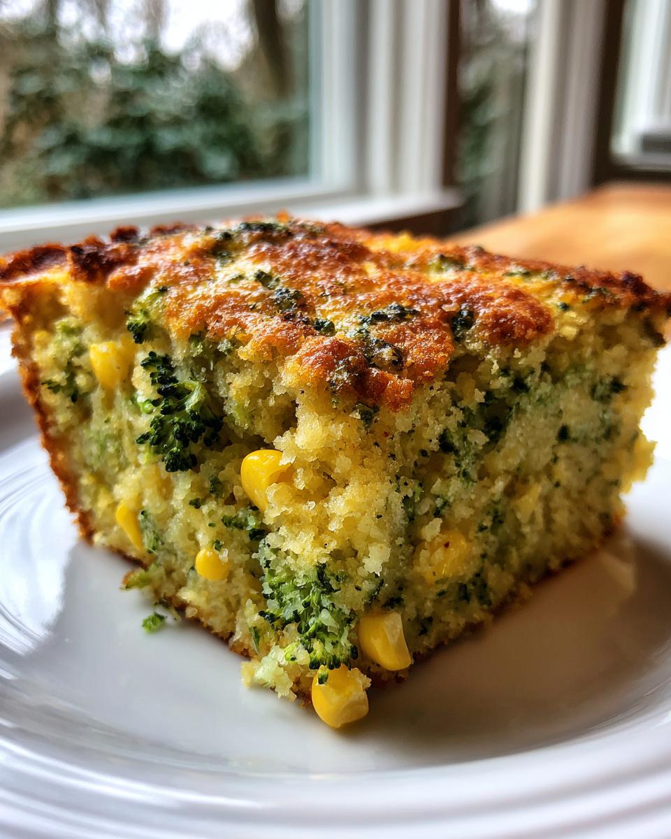 Cheesy Broccoli Cornbread - detail 2