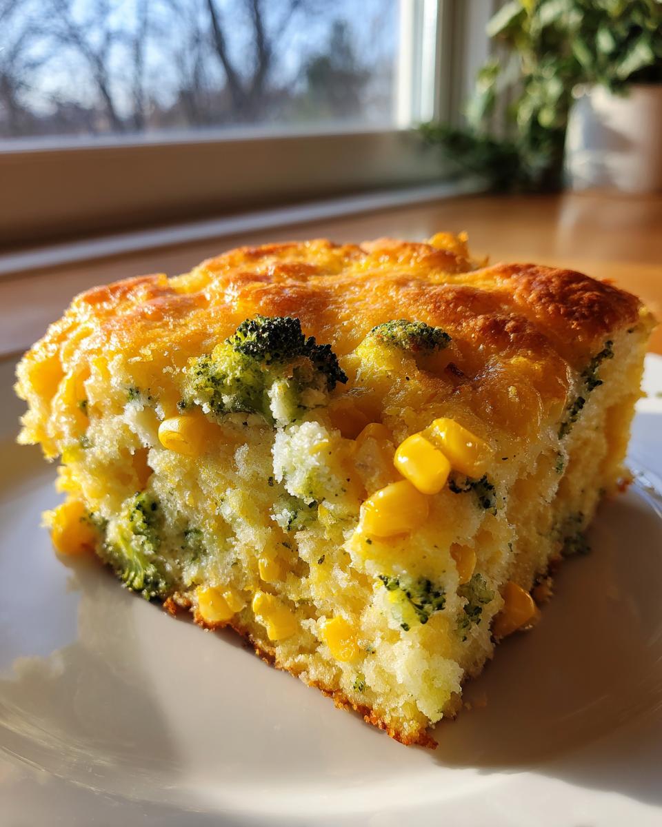Cheesy Broccoli Cornbread - detail 3
