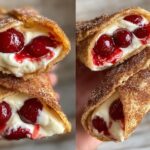 Cherry Cheesecake Tacos