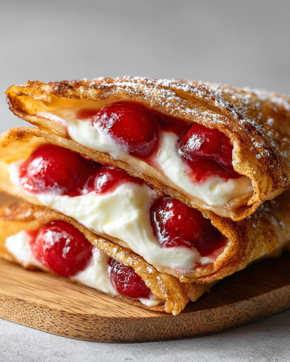 Cherry Cheesecake Tacos - detail 2