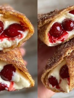 Cherry Cheesecake Tacos