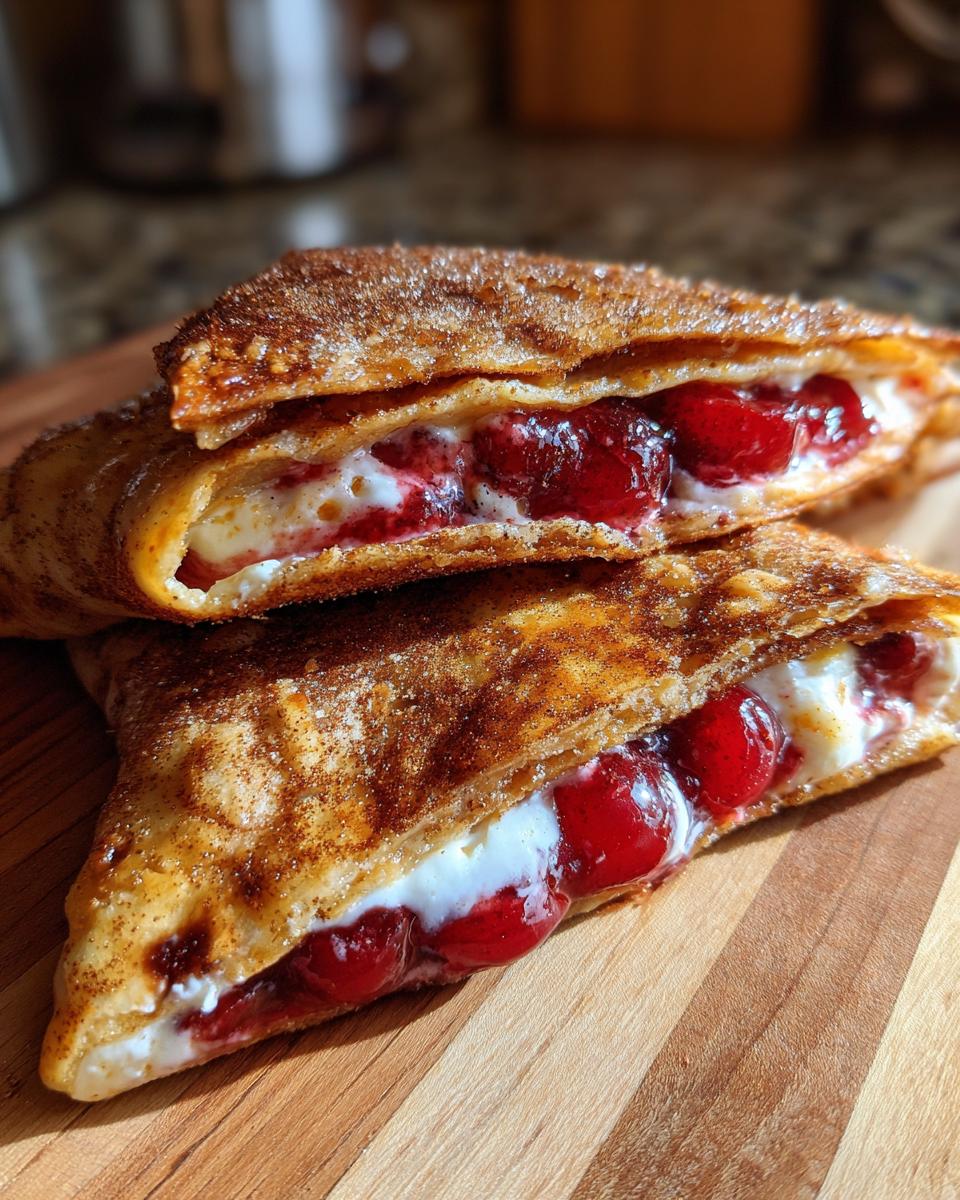 Cherry Cheesecake Tacos - detail 3