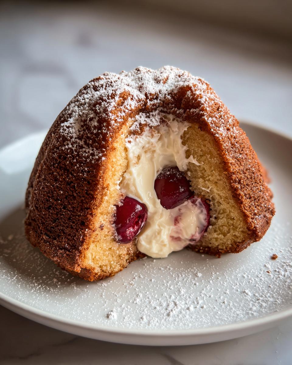 Cherry Surprise Bundt Cake - detail 3