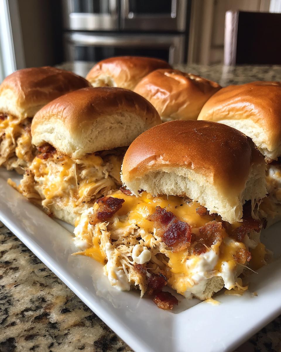 Chicken Bacon Ranch Sliders - detail 2