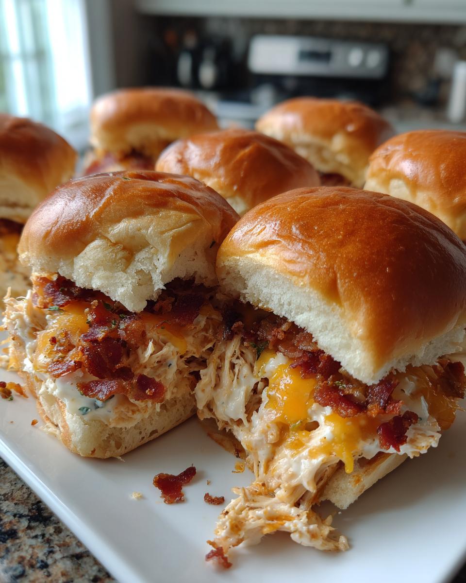 Chicken Bacon Ranch Sliders - detail 3