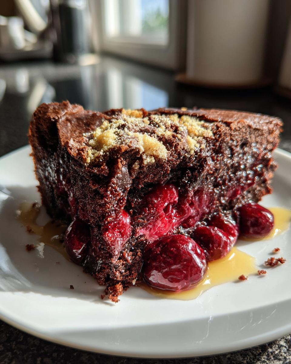 Chocolate Cherry Dump Cake - detail 1