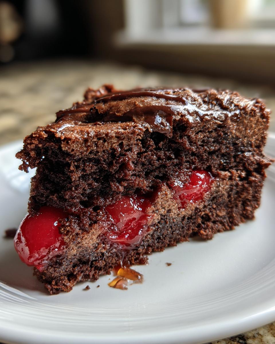 Chocolate Cherry Dump Cake - detail 2
