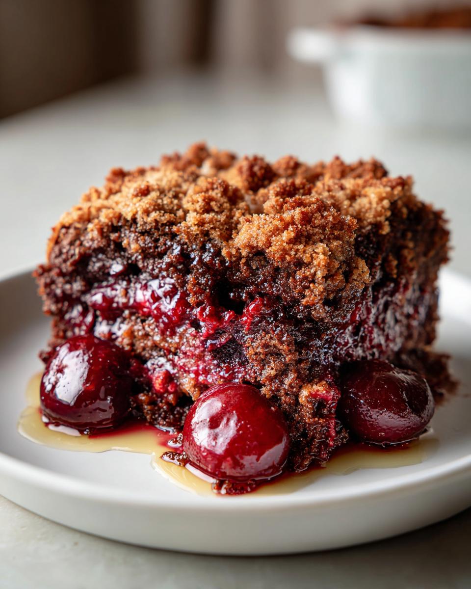 Chocolate Cherry Dump Cake - detail 2