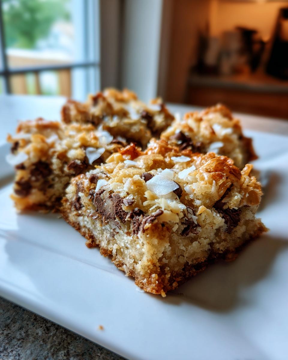 Coconut Toffee Chocolate Chip Cookie Bars - detail 1