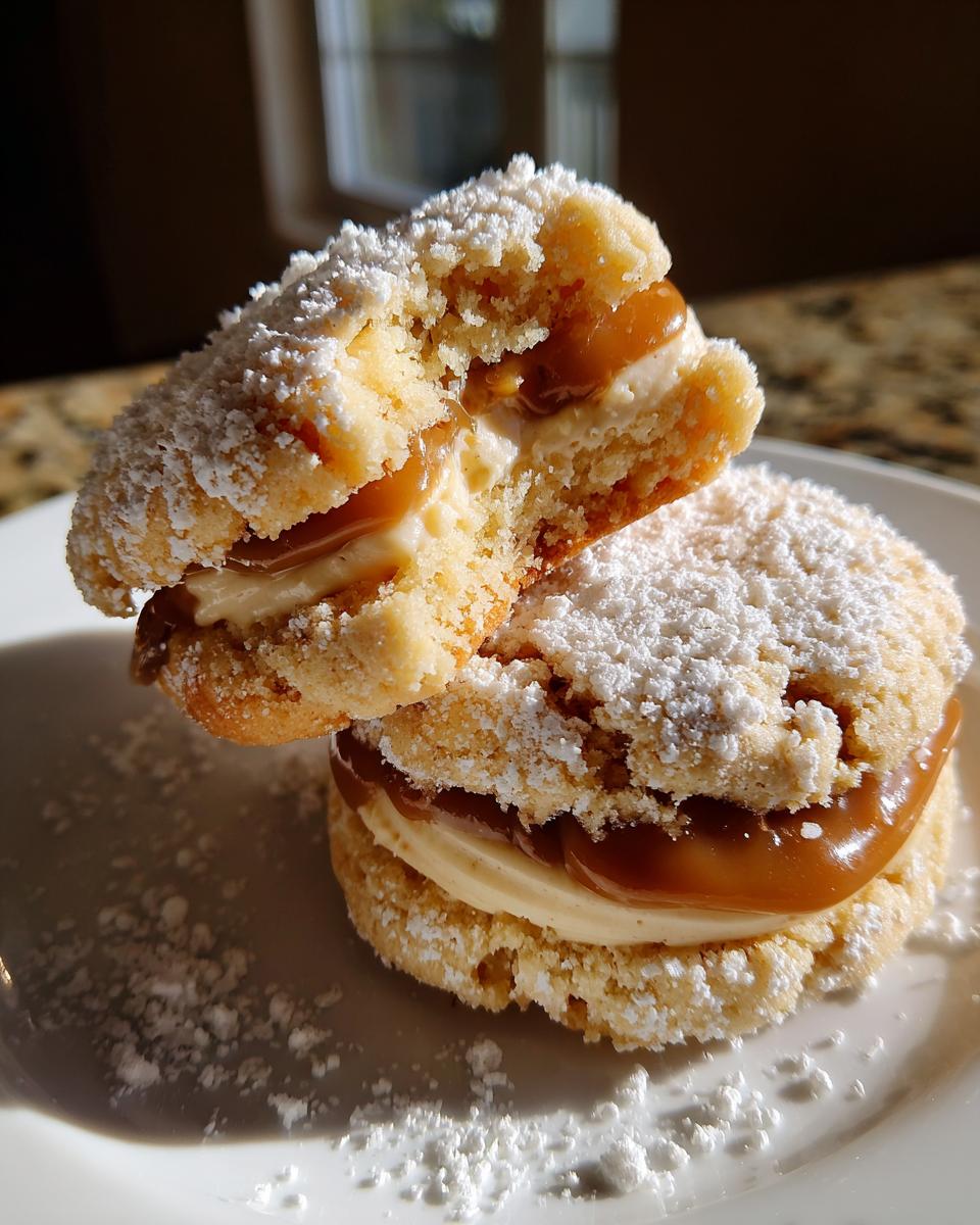 Cornstarch Cookies with Condensed Milk and Dulce de Leche Filling - detail 2