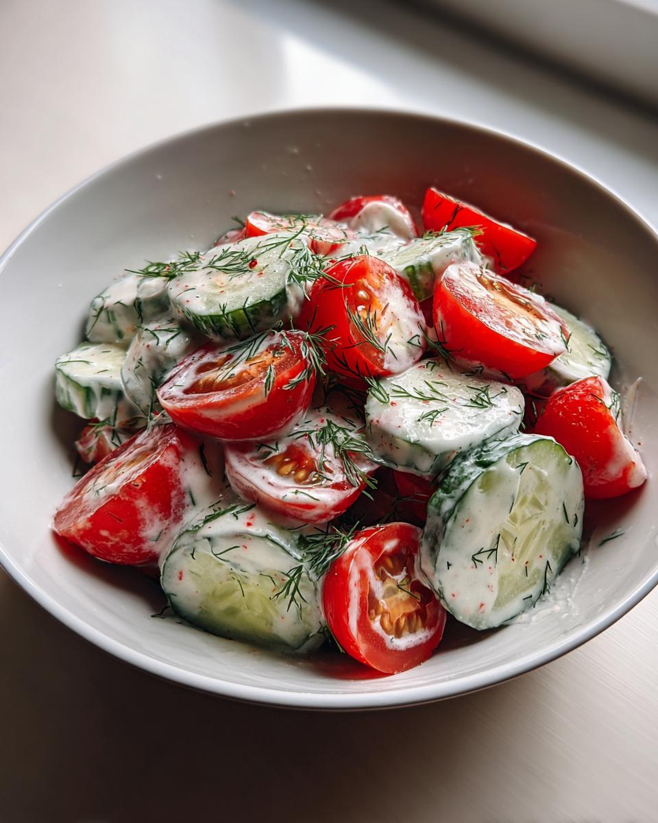 Creamy Cucumber Tomato Salad - detail 3