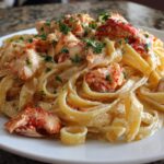 Creamy Lobster Fettuccine Alfredo