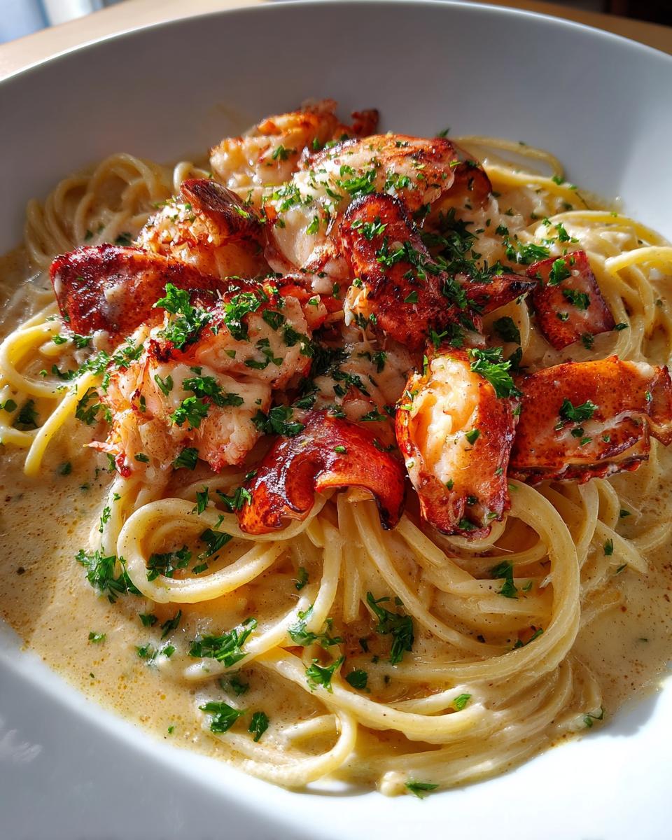 Creamy Lobster Spaghetti - detail 2