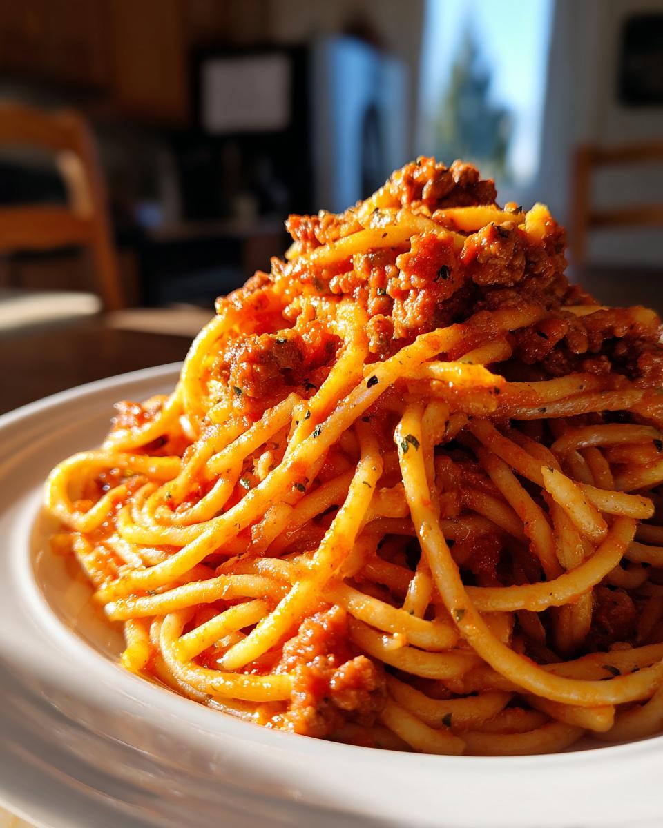 Creamy Velveeta Spaghetti with Italian Beef Marinara - detail 1